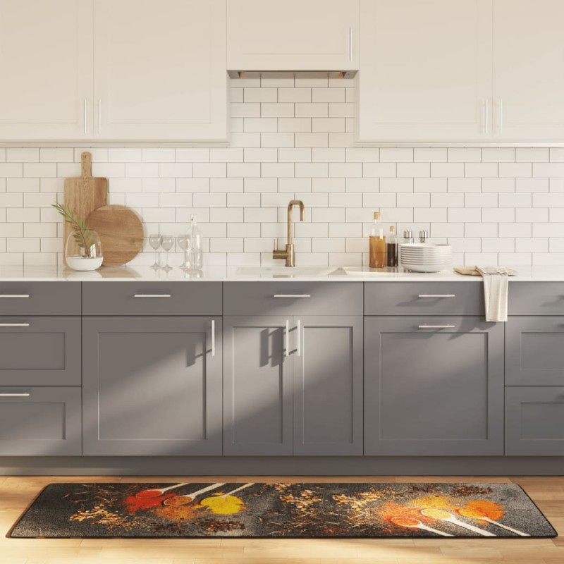 vidaXL Χαλί Κουζίνας Πλενόμενο Πολύχρωμο 60x180 εκ.