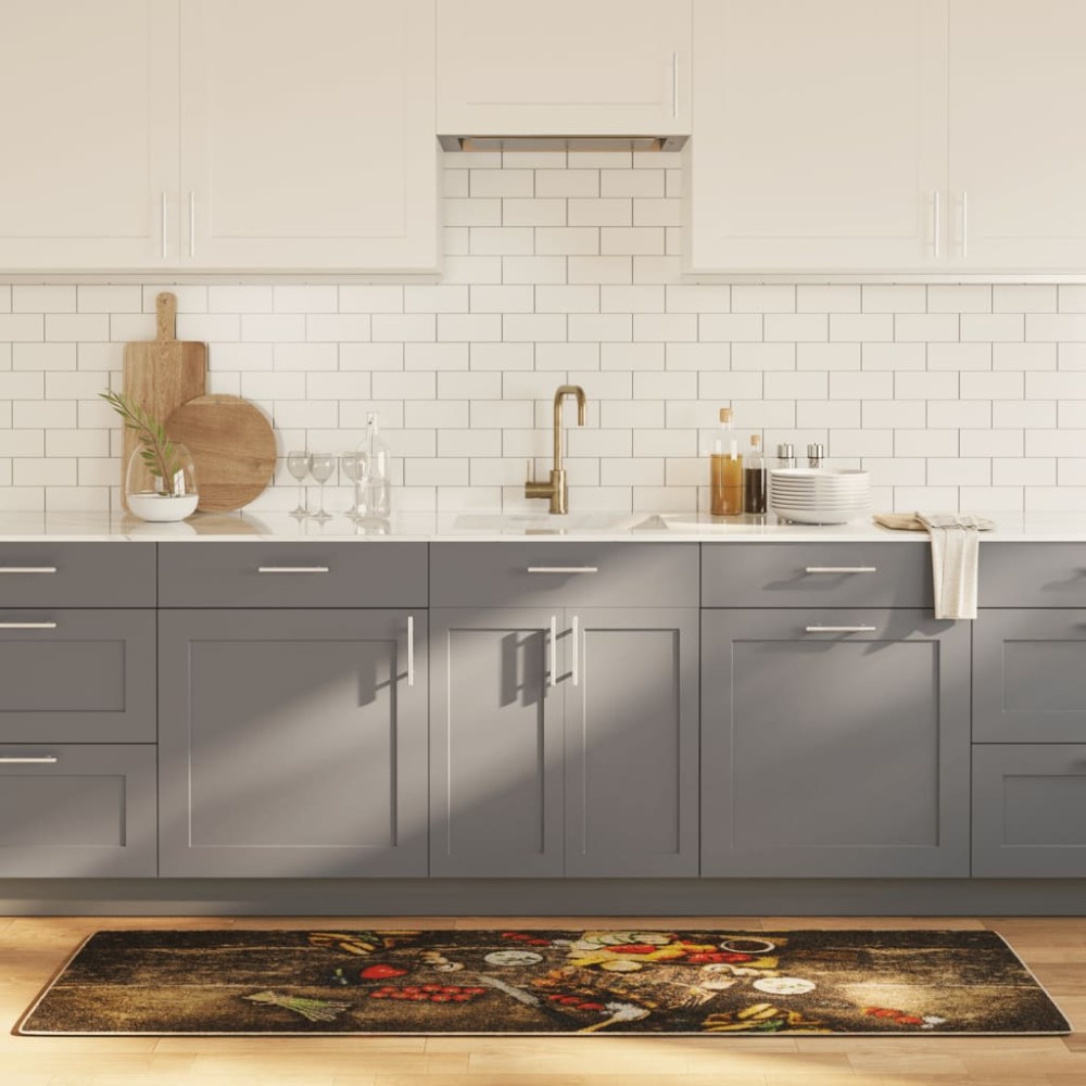 vidaXL Χαλί Κουζίνας Πλενόμενο Πολύχρωμο 60x180 εκ.