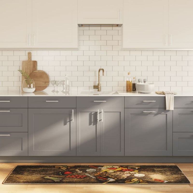vidaXL Χαλί Κουζίνας Πλενόμενο Πολύχρωμο 60x180 εκ.