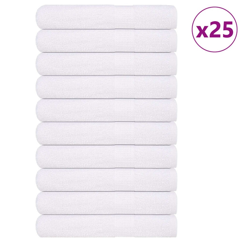 vidaXL Πετσέτες Σάουνας FROGN 25 τεμ. Λευκό 80x200 εκ. 360 γρ./μ²