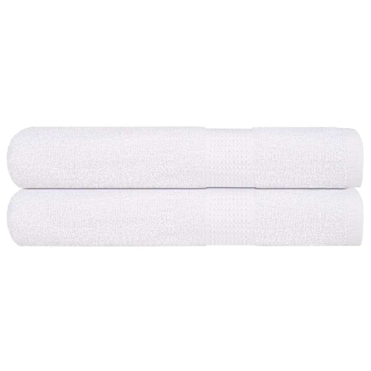 vidaXL Πετσέτες FROGN 2 τεμ. Λευκό 100x200 εκ. 360 γρ./μ²
