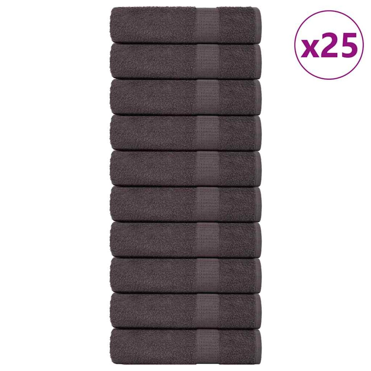 vidaXL Πετσέτες Μπάνιου FROGN 25 τεμ. Ανθρακί 100x150 εκ. 360 γρ./μ²