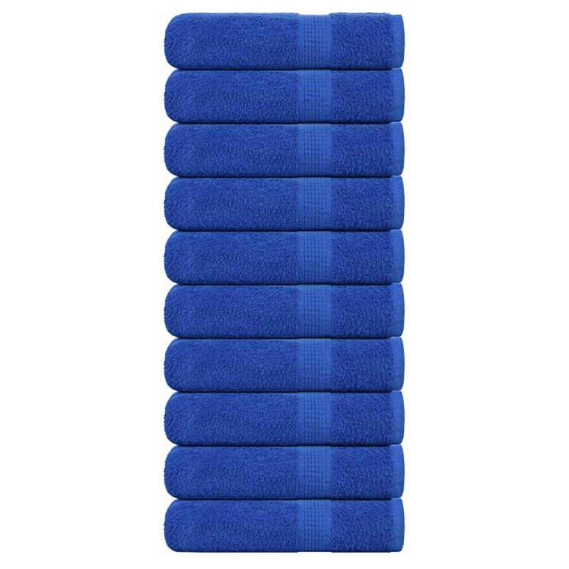 vidaXL Χειροπετσέτες FROGN 10 τεμ. Μπλε 50x100 εκ. 360 γρ./μ²