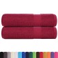 vidaXL Πετσέτες μπάνιου FROGN 2 τμχ Bordeaux 70x140 εκ. 360 gsm