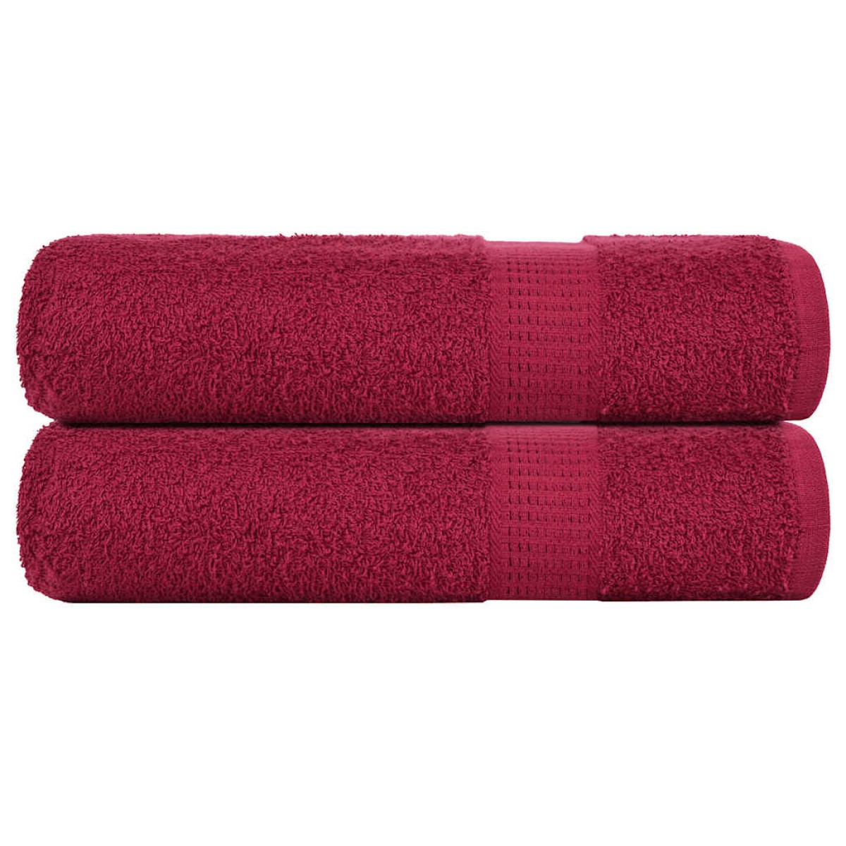 vidaXL Πετσέτες μπάνιου FROGN 2 τμχ Bordeaux 70x140 εκ. 360 gsm