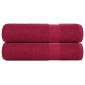 vidaXL Πετσέτες μπάνιου FROGN 2 τμχ Bordeaux 70x140 εκ. 360 gsm