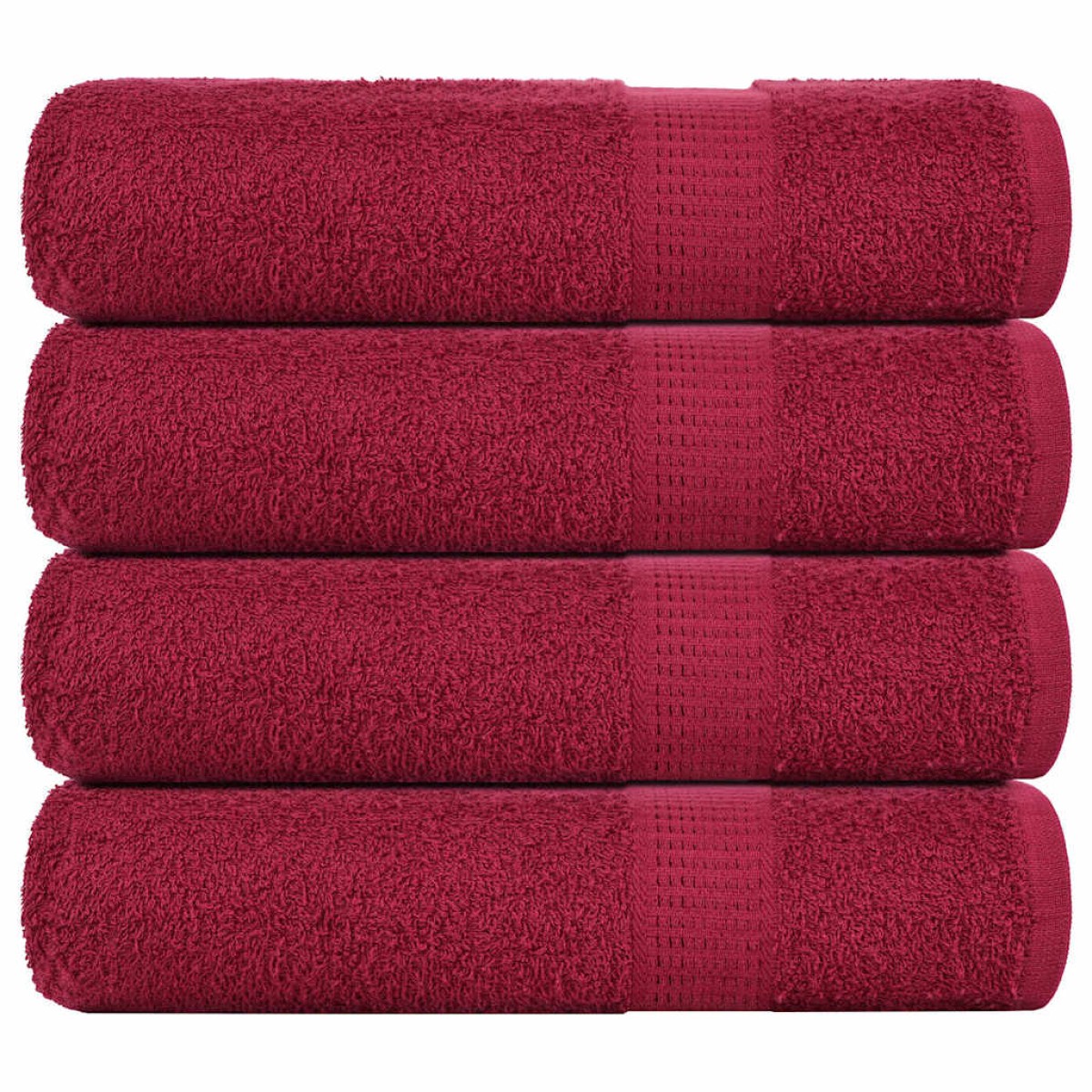 vidaXL Πετσέτες μπάνιου FROGN 4 τμχ Bordeaux 70x140 εκ. 360 gsm