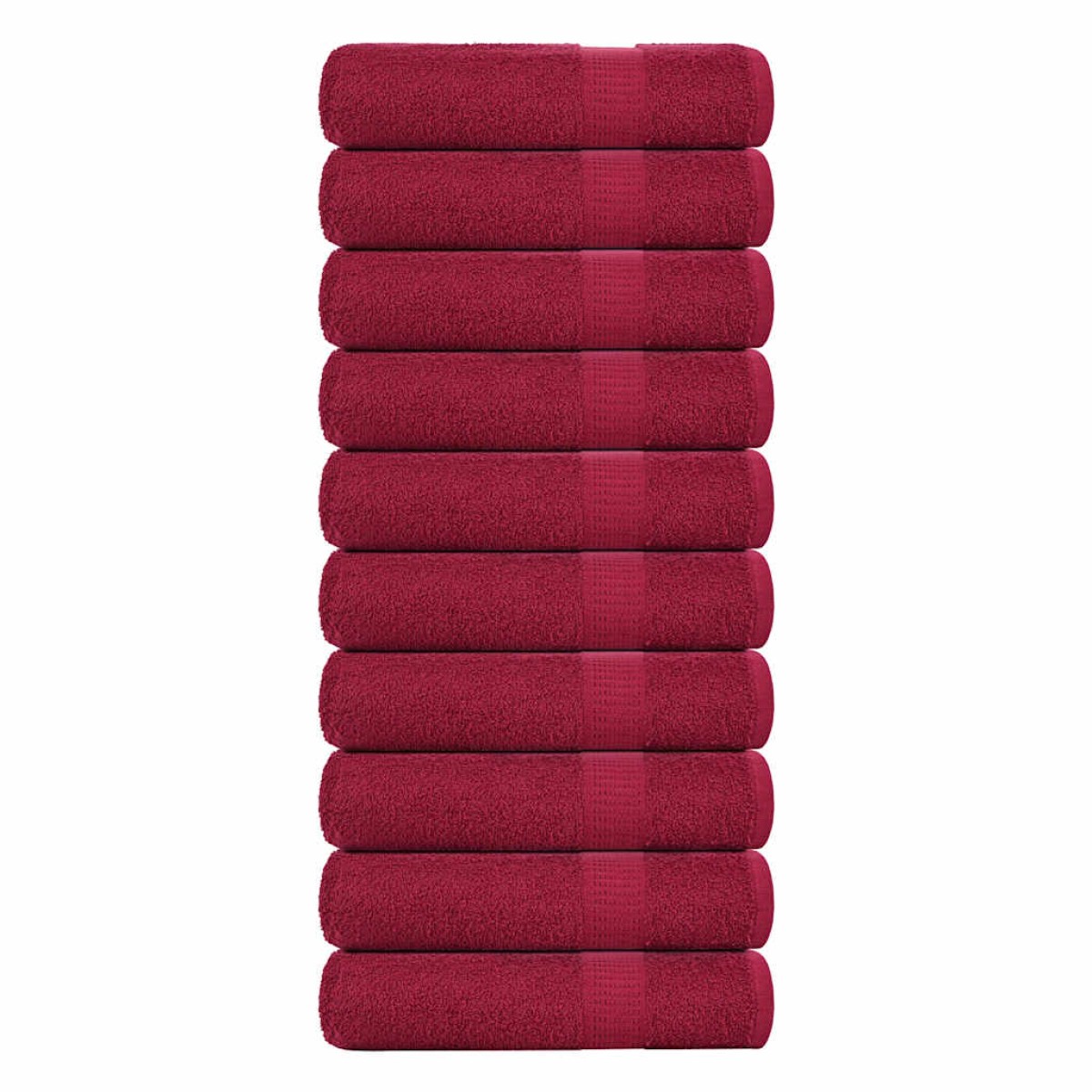 vidaXL Πετσέτες μπάνιου FROGN 10 τμχ Bordeaux 70x140 εκ. 360 gsm