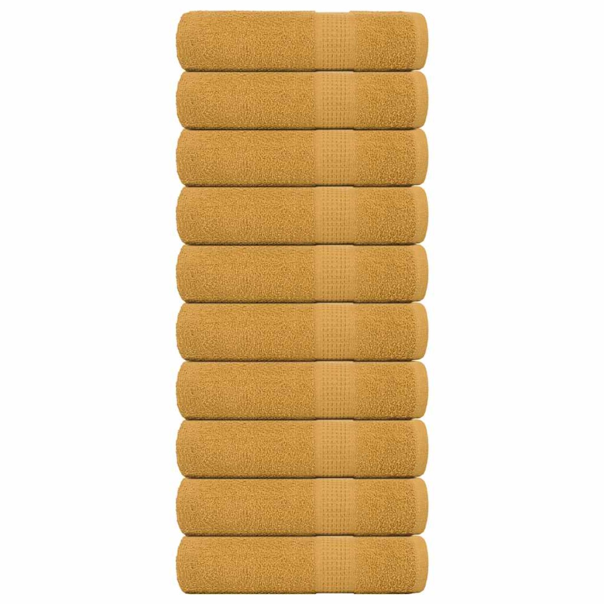 vidaXL Χειροπετσέτες FROGN 10 τεμ. Χρυσές 50x100 εκ. 360 γρ./μ²