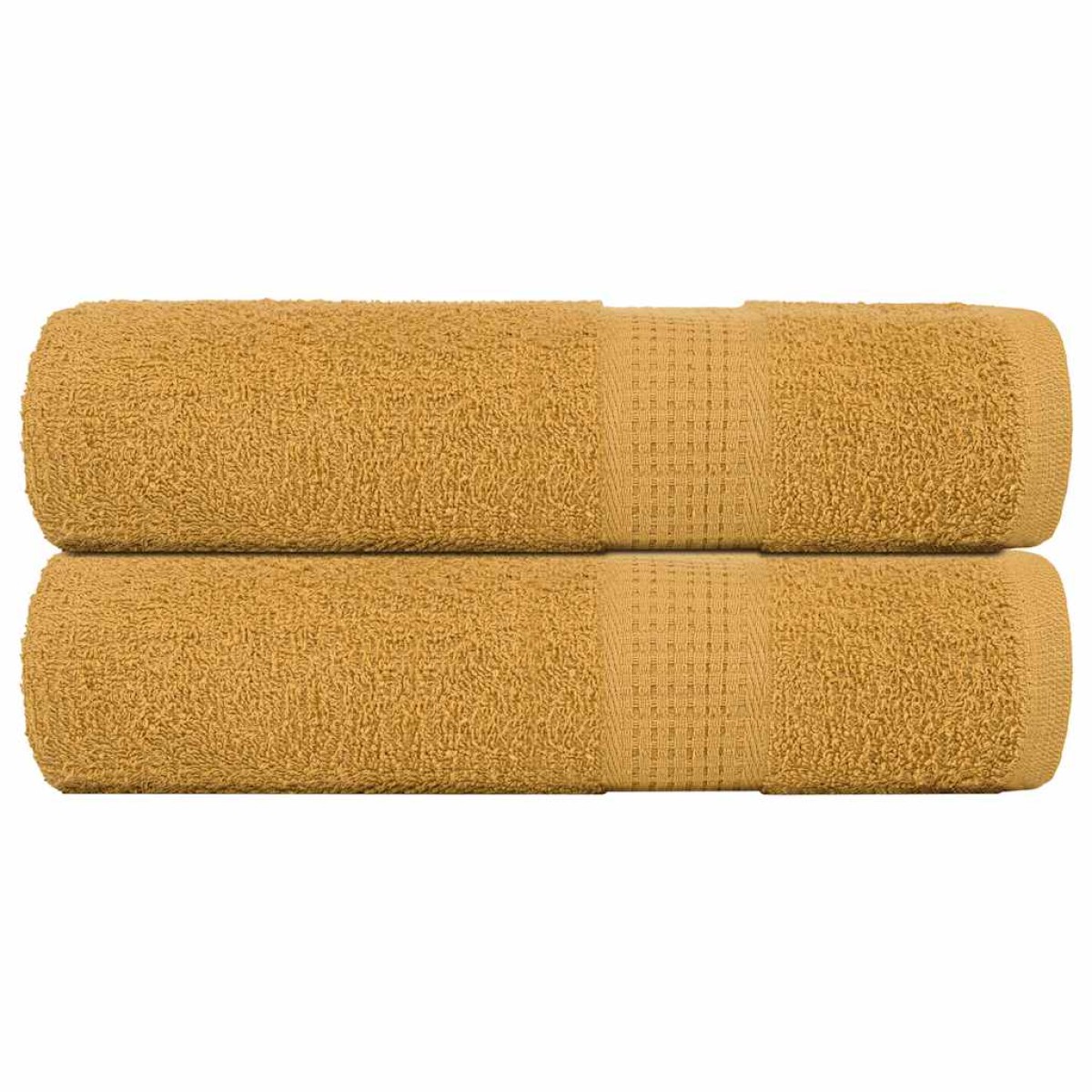 vidaXL Πετσέτες Μπάνιου FROGN 2 τεμ. Χρυσές 70x140 εκ. 360 γρ./τ.μ.