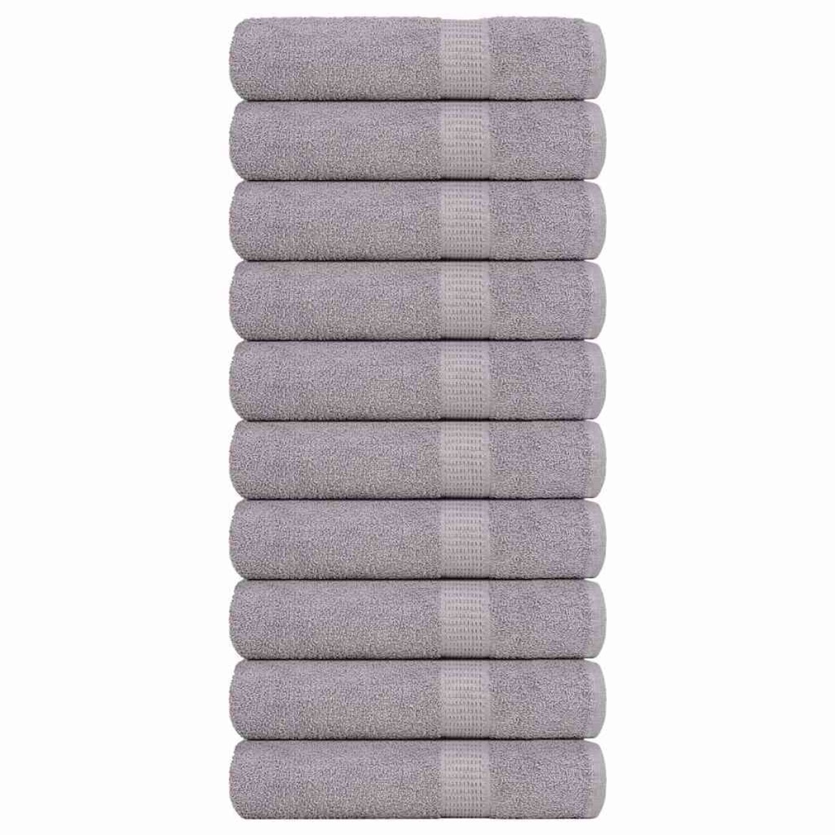 vidaXL Πετσέτες Μπάνιου FROGN 10 τεμ. Γκρι 100x150 εκ. 360 γρ./μ²