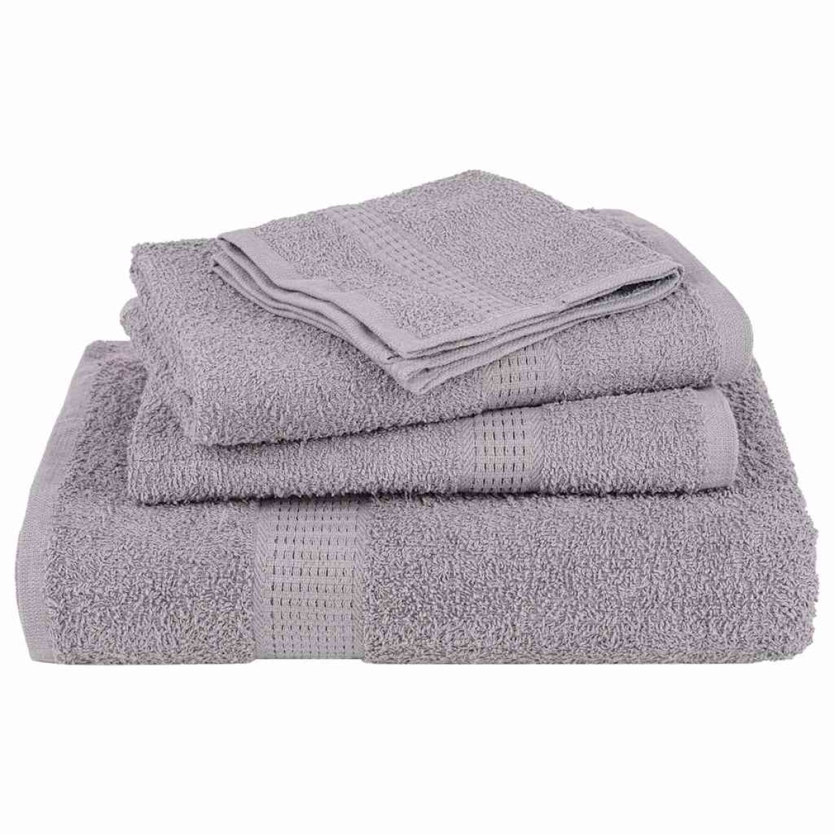 vidaXL Πετσέτες Μπάνιου FROGN 10 τεμ. Γκρι 100x150 εκ. 360 γρ./μ²