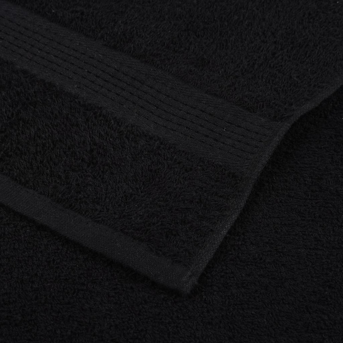 vidaXL Χειροπετσέτες FROGN 10 τεμ. Μαύρες 50x100 εκ. 360 γρ./μ²