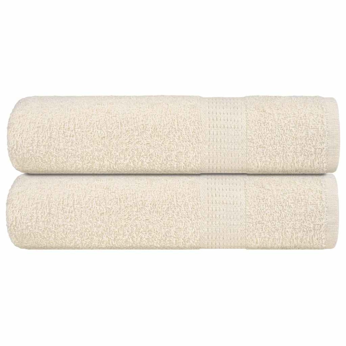 vidaXL Χειροπετσέτες FROGN 2 τεμ. Κρεμ 50x100 εκ. 360 γρ./τ.μ.