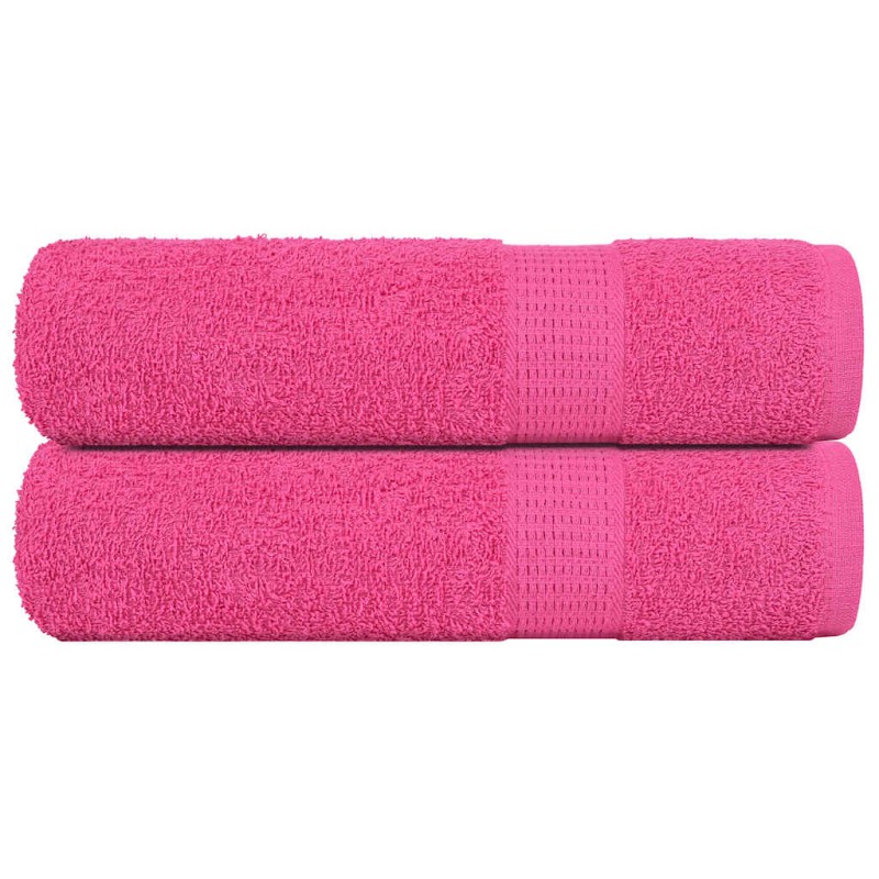 vidaXL Χειροπετσέτες FROGN 2 τεμ. Ροζ 50x100 εκ. 360 γρ./τ.μ.