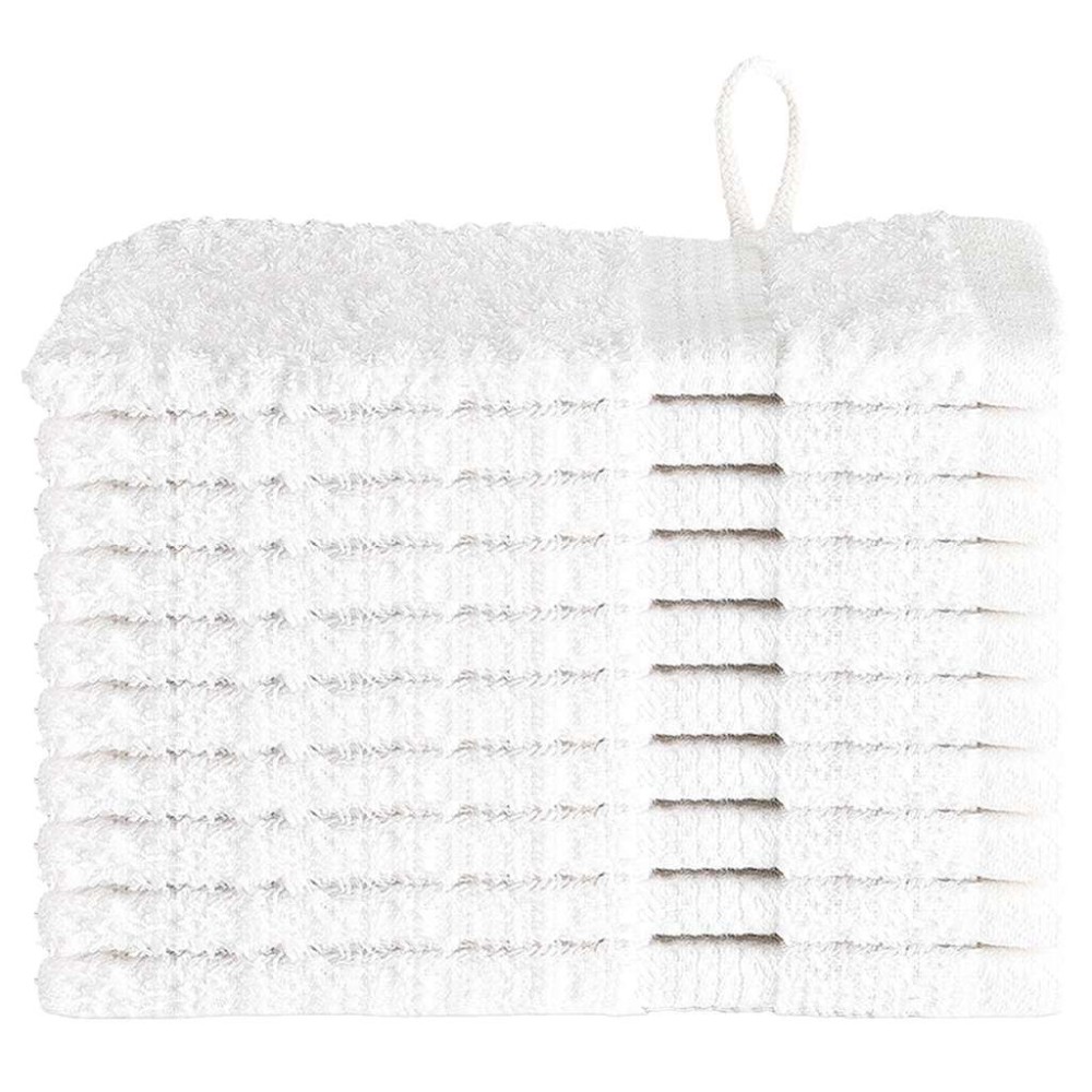 vidaXL Πετσέτα Επισκεπτών SOLUND 10 τμχ. Λευκό 15 x 21 cm 550 gsm