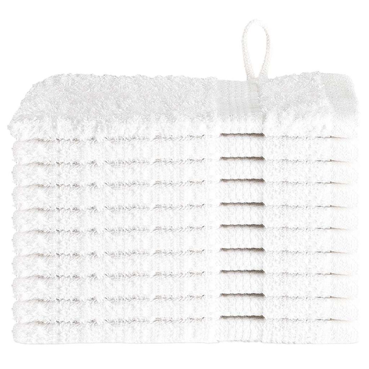 vidaXL Πετσέτα Επισκεπτών SOLUND 10 τμχ. Λευκό 15 x 21 cm 550 gsm