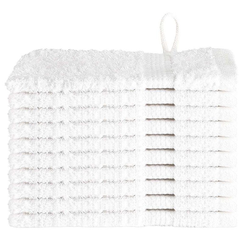 vidaXL Πετσέτα Επισκεπτών SOLUND 10 τμχ. Λευκό 15 x 21 cm 550 gsm