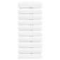 vidaXL Παντόφλες Premium SOLUND 10 τεμ. Λευκό 30x30 εκ. 600 γρ./μ²