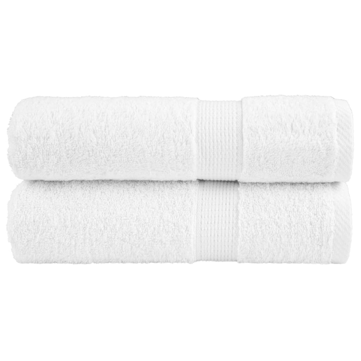 vidaXL Χειροπετσέτες Premium SOLUND 2 τεμ. Λευκές 50x100 εκ. 600 γρ./τ.μ.