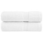 vidaXL Χειροπετσέτες Premium SOLUND 2 τεμ. Λευκές 50x100 εκ. 600 γρ./τ.μ.