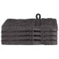 vidaXL Πετσέτα Επισκεπτών SOLUND 4 τμχ. Ανθρακί 15 x 21 cm 550 gsm