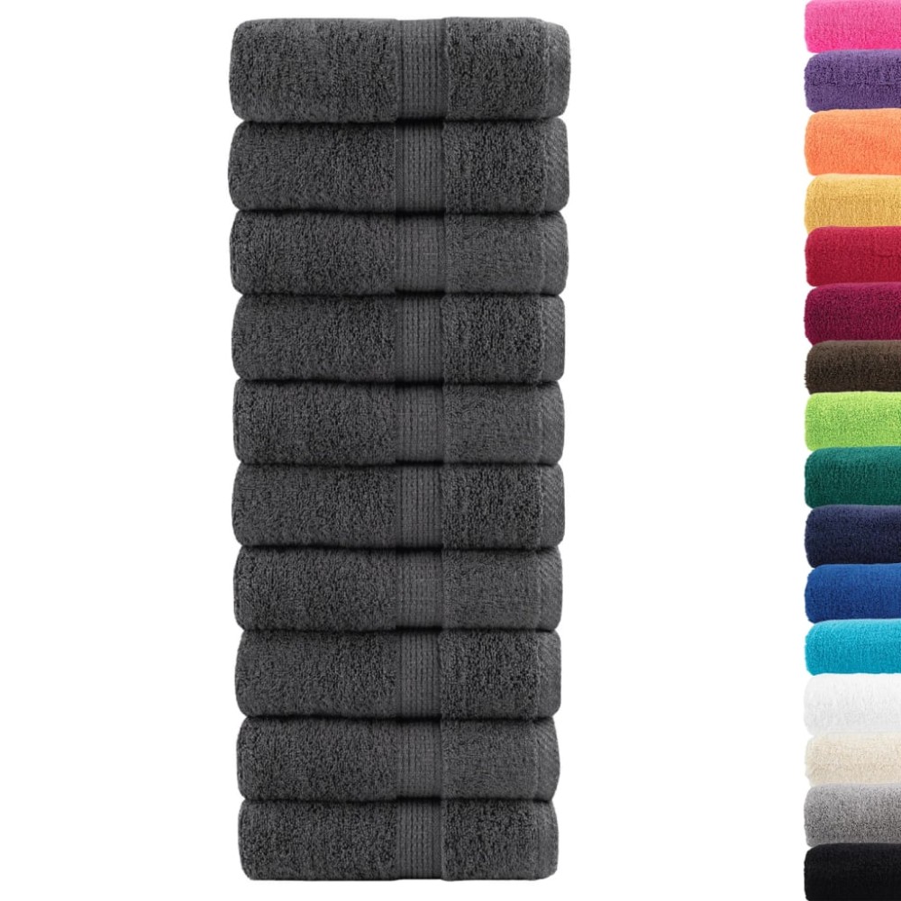 VidaXL Premium Πλυντήρια SOLUND 50 τμχ Ανθρακίτης 15x21 εκ. 600 gsm
