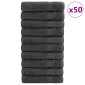 vidaXL Χειροπετσέτες Premium SOLUND 50 τεμ. Ανθρακί 50x100 εκ. 600 γρ./μ²