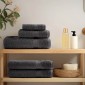 vidaXL Πετσέτες Μπάνιου Premium SOLUND 4 τεμ. Ανθρακί 70x140 εκ. 600 γρ./μ²