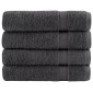 vidaXL Πετσέτες Μπάνιου Premium SOLUND 4 τεμ. Ανθρακί 70x140 εκ. 600 γρ./μ²