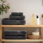 vidaXL Πετσέτες Μπάνιου Premium SOLUND 10 τεμ. Ανθρακί 100x150 εκ. 600 γρ./μ²