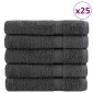 vidaXL Πετσέτες Σάουνας Premium SOLUND 50 τεμ. Ανθρακί 80x200 εκ. 600 γρ./μ²