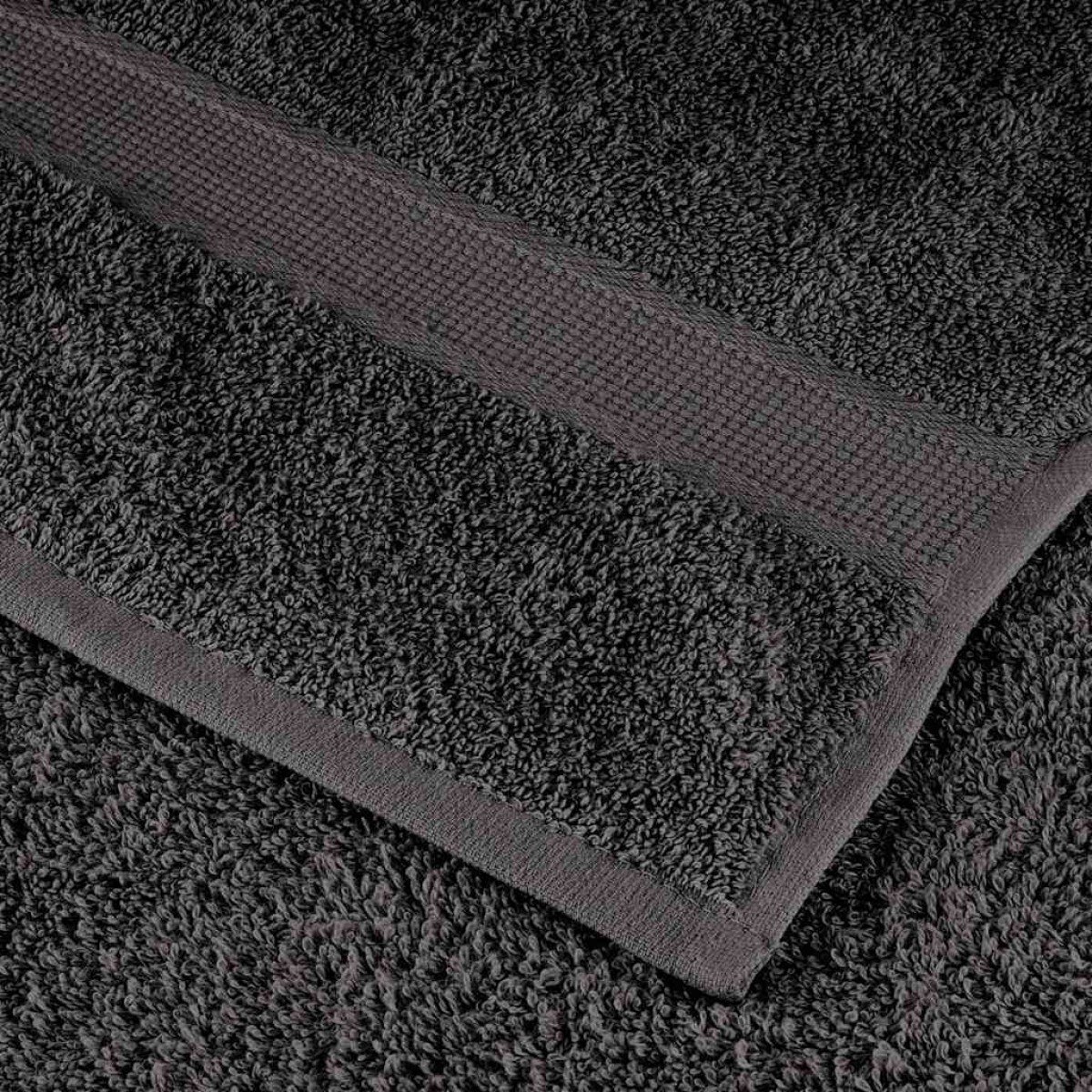 vidaXL Πετσέτες Premium SOLUND 50 τεμ. Ανθρακί 100x200 εκ. 600 γρ./μ²