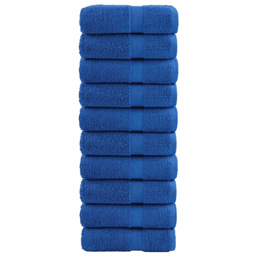 vidaXL Παντόφλες Premium SOLUND 10 τεμ. Μπλε 30x30 εκ. 600 γρ./μ²