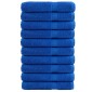 vidaXL Πετσέτες Σάουνας Premium SOLUND 10 τεμ. Μπλε 80x200 εκ. 600 γρ./μ²