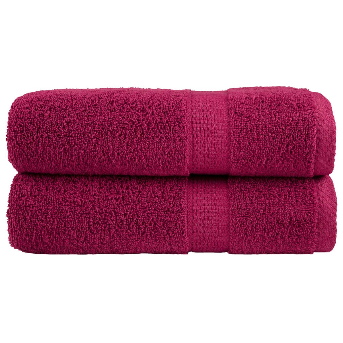 vidaXL Premium Πετσέτες μπάνιου SOLUND 2 τμχ Bordeaux 70x140 εκ. 600 gsm