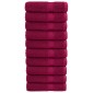 vidaXL Premium Πετσέτες μπάνιου SOLUND 10 τμχ Bordeaux 70x140 εκ. 600 gsm