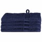 vidaXL Πετσέτα Επισκεπτών SOLUND 4 τεμ. Σκούρο μπλε 15 x 21 cm 550 gsm