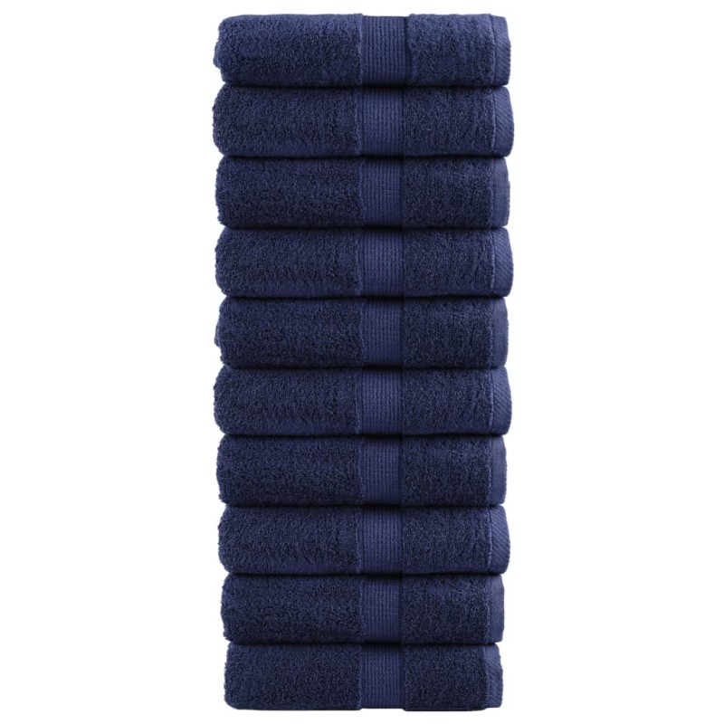 vidaXL Παντόφλες Premium SOLUND 10 τεμ. Μπλε Σκούρο Μπλε 30x30 εκ. 600 γρ./μ²