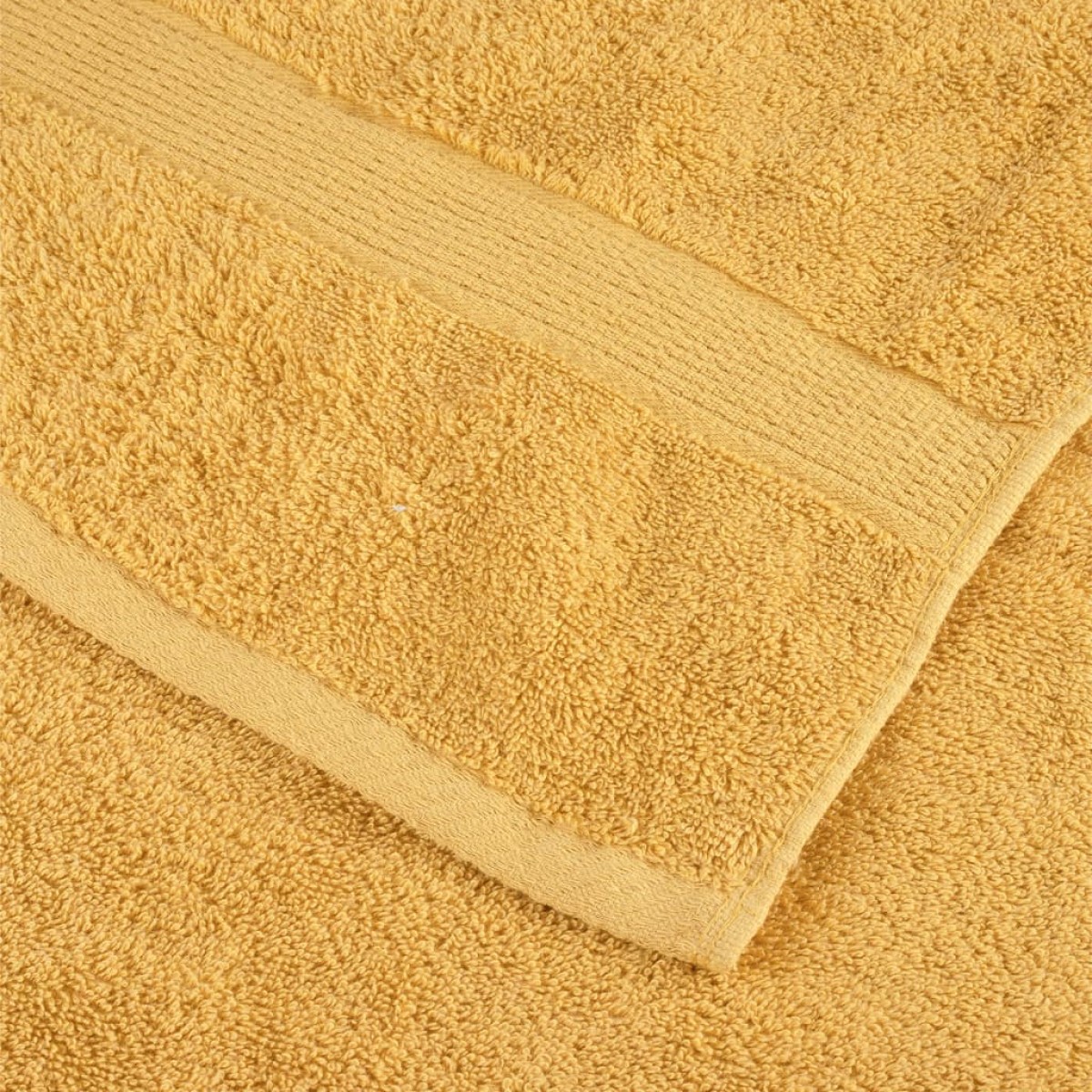 vidaXL Πετσέτες Ξενώνα Premium SOLUND 10 τεμ. Χρυσές 30x50 εκ. 600 γρ./τ.μ.