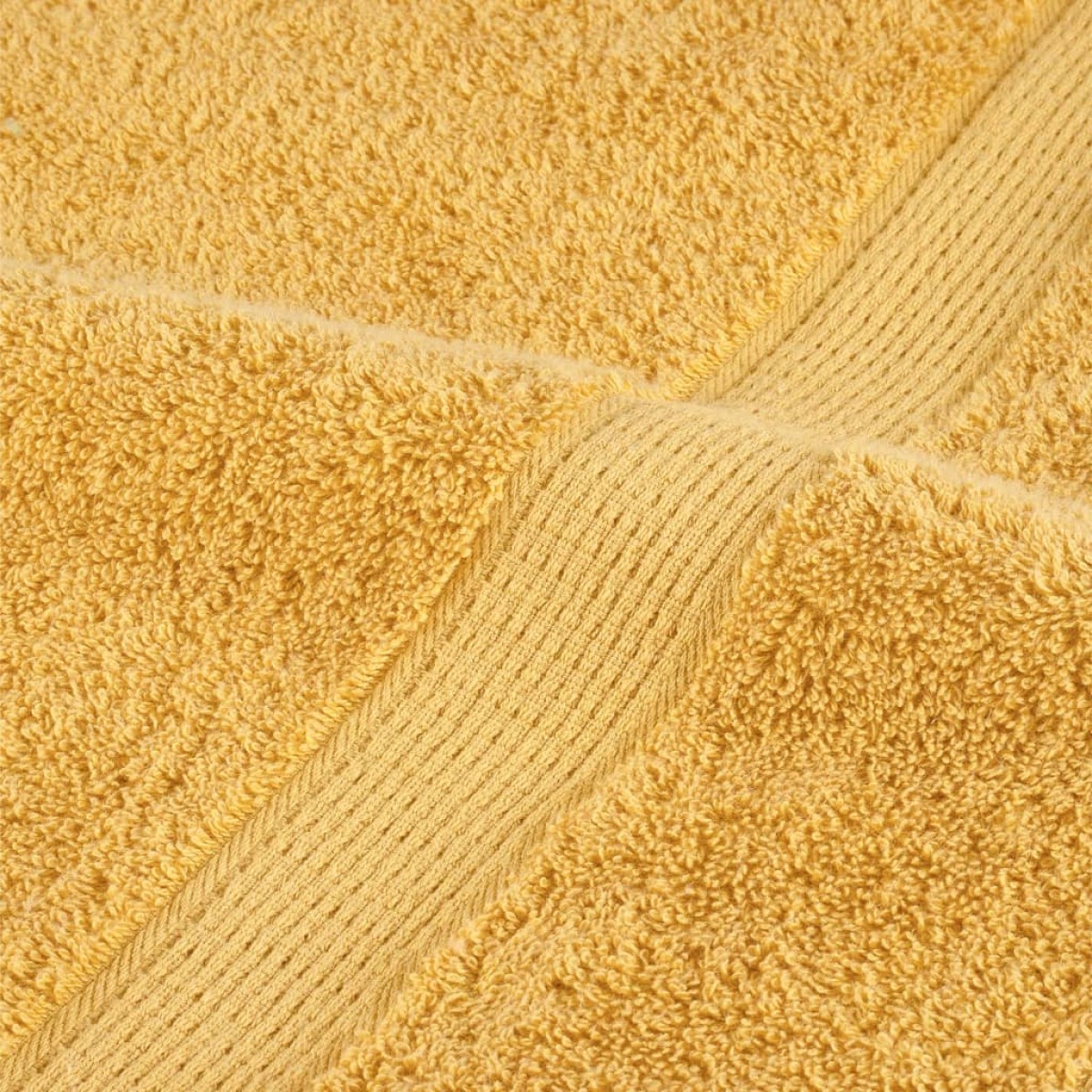 vidaXL Πετσέτες Μπάνιου Premium SOLUND 10 τεμ. Χρυσές 100x150 εκ. 600 γρ./μ²