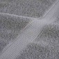 vidaXL Πετσέτα Επισκεπτών SOLUND 10 τμχ. Γκρι 15 x 21 cm 550 gsm
