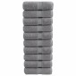 vidaXL Πετσέτες Ξενώνα Premium SOLUND 10 τεμ. Γκρι 30x50 εκ. 600 γρ./τ.μ.