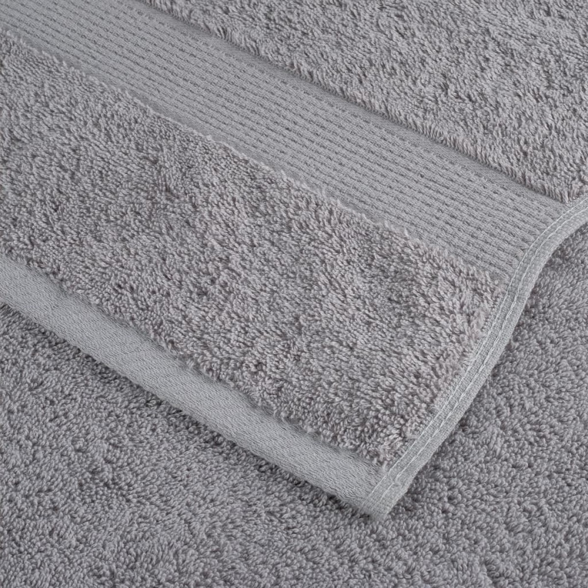 vidaXL Πετσέτες Μπάνιου Premium SOLUND 2 τεμ. Γκρι 100x150 εκ. 600 γρ./μ²