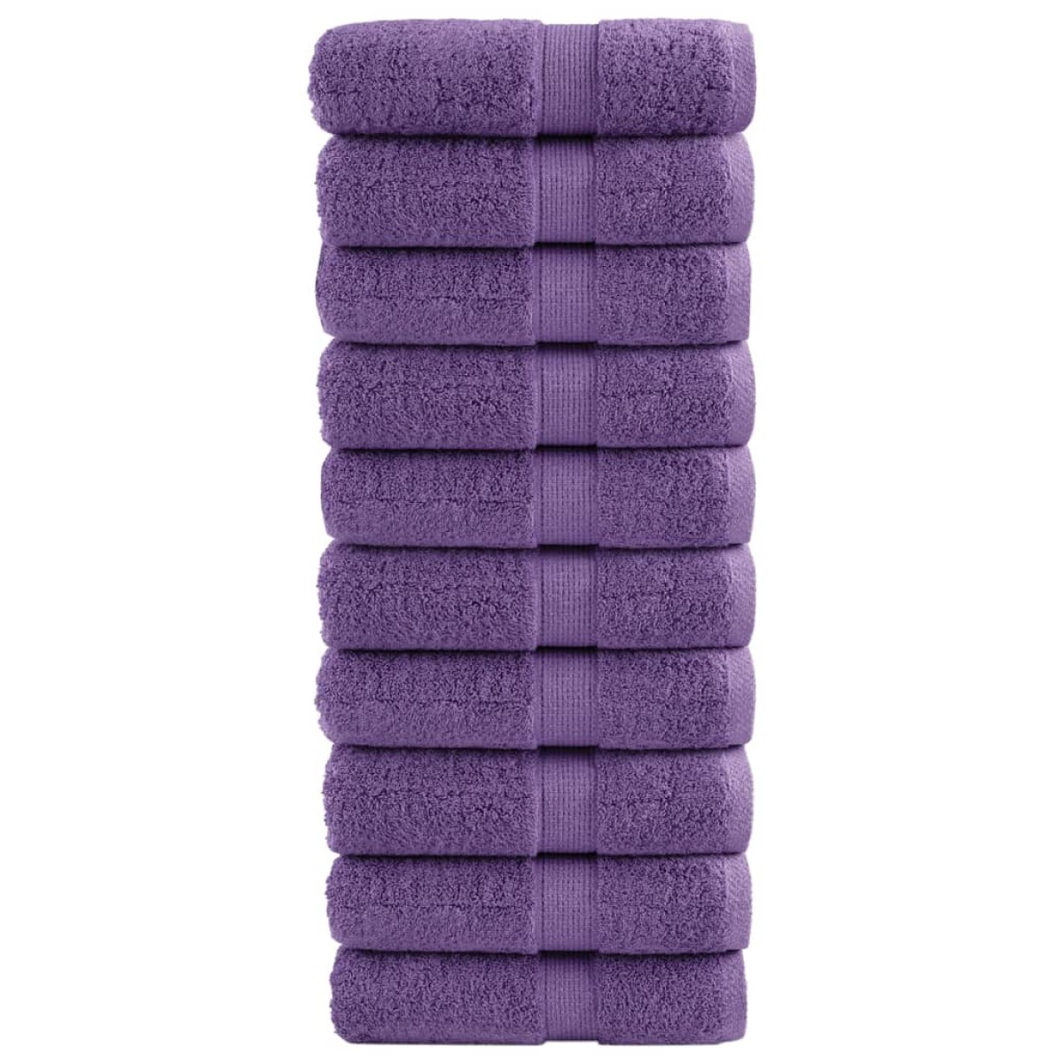 vidaXL Παντόφλες Premium SOLUND 10 τεμ. Μωβ 30x30 εκ. 600 γρ./τ.μ.