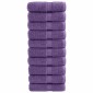 vidaXL Πετσέτες Ξενώνα Premium SOLUND 10 τεμ. Μωβ 30x50 εκ. 600 γρ./τ.μ.