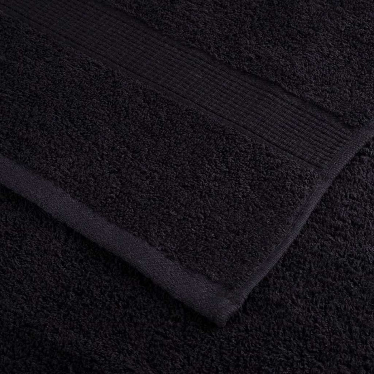 vidaXL Πετσέτα Επισκεπτών SOLUND 2 τμχ. Μαύρο 15 x 21 cm 550 gsm
