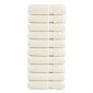 vidaXL Πετσέτες Μπάνιου Premium SOLUND 10 τεμ. Κρεμ 100x150 εκ. 600 γρ./μ²