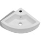 vidaXL Νιπτήρας με Οπή Υπερχείλισης Λευκός 45 x 32 x 12,5 εκ.