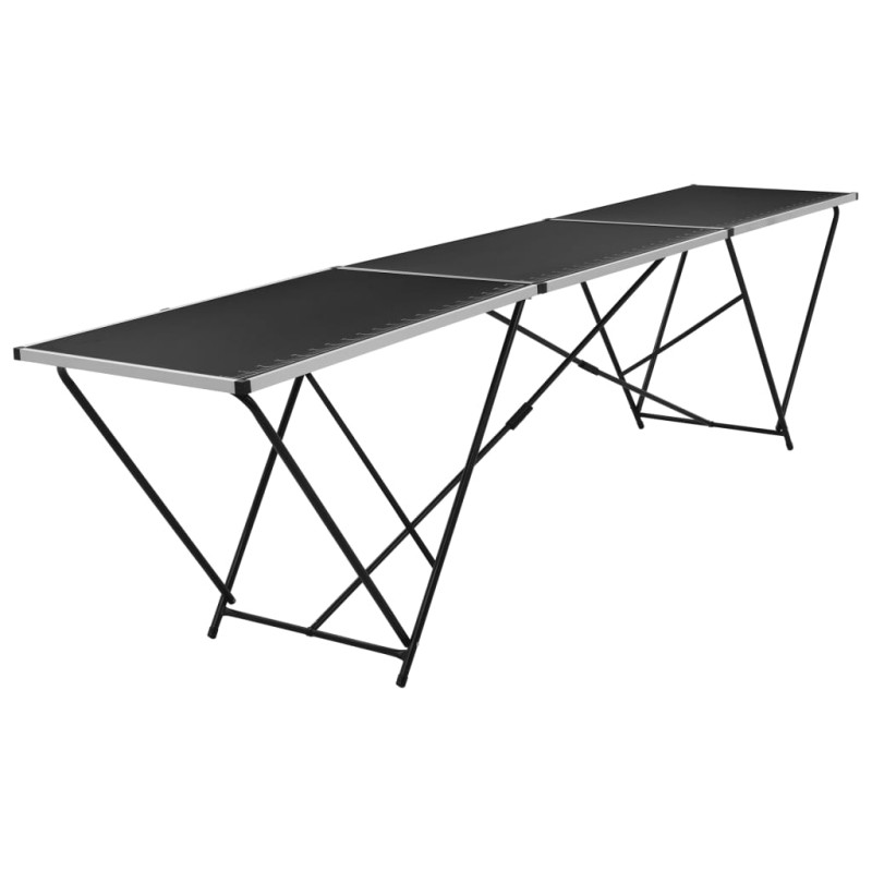 vidaXL Τραπέζι για Κόλληση Ταπετσαρίας 300x60x78 εκ. από MDF/Αλουμίνιο